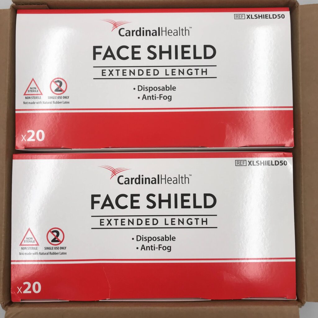 Cardinal Health XLSHIELD50 Face Shield. Extended Length (40/Case) GB