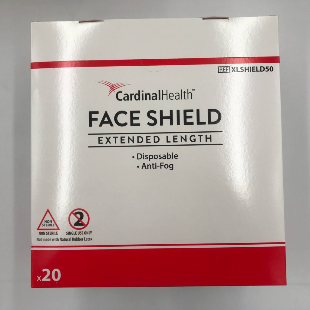 Cardinal Health XLSHIELD50 Face Shield. Extended Length (40/Case) GB