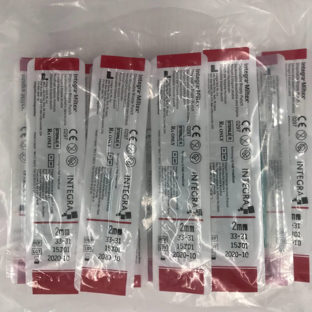 Integra 3331 Miltex Disposable Biopsy Punch 2mm (15/Lot) (x) GB TECH USA