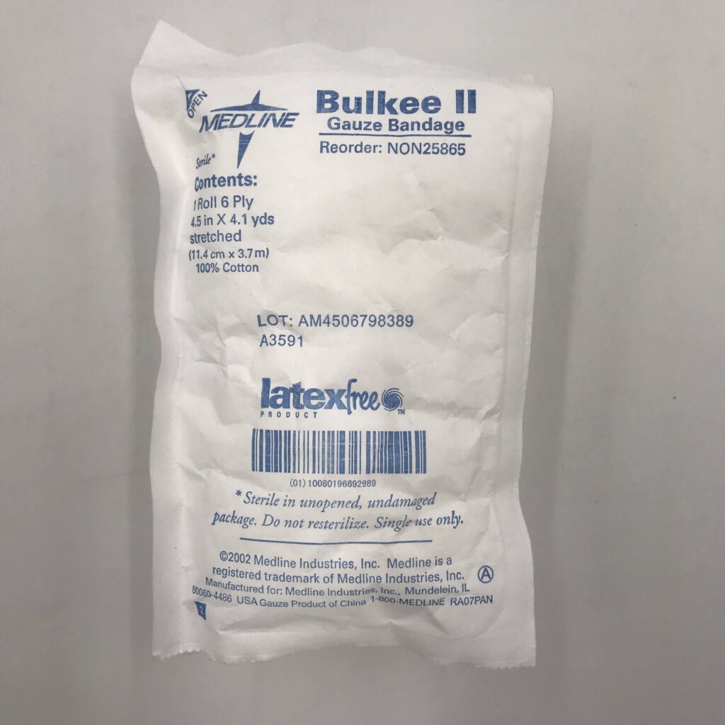 MedLine NON25865 Bulkee Gauze Bandage 1 Roll 6 Ply, 4.5″ x 4.1yds. GB