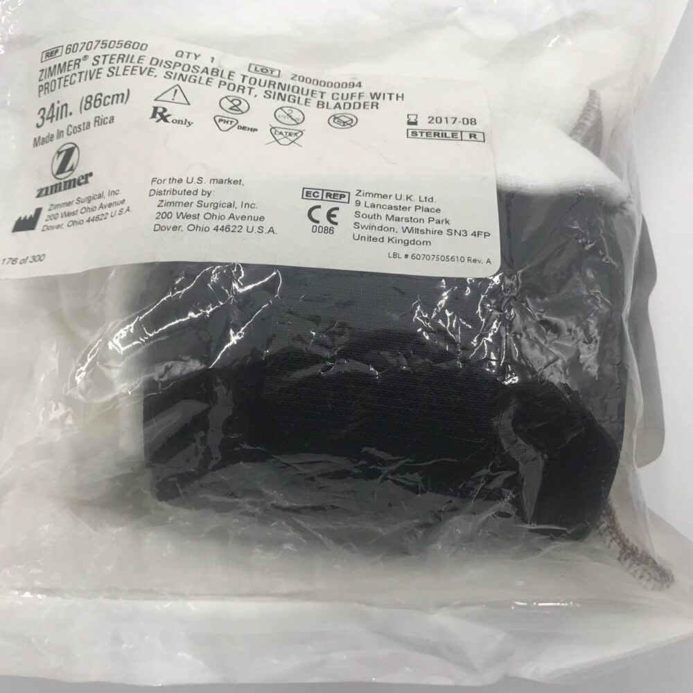 Zimmer 60707505600 Disposable Tourniquet Cuff w/ protective Sleeve