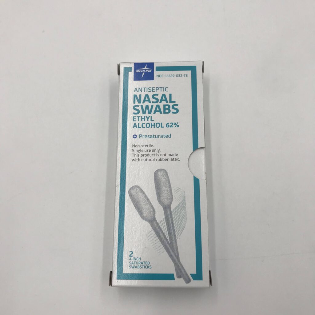 Medline 5332903278 Antiseptic Nasal Swabs Ethyl Alcohol 62