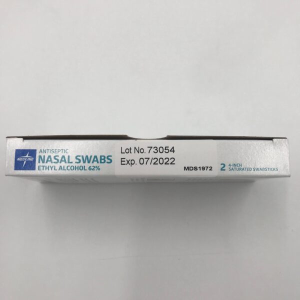 Medline 5332903278 Antiseptic Nasal Swabs Ethyl Alcohol 62