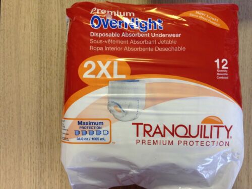 TRANQUILITY PBE 2118 Premium OverNight Disposable Absorbent Underwear  (12/Pack) - GB TECH USA