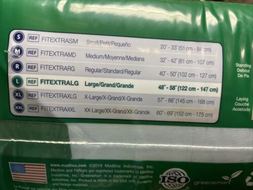 Fitbasicxlg Box MEDLINE FITEXTRALG FitRight Extra Disposable Brief, Lg (80/Case) - GB ...