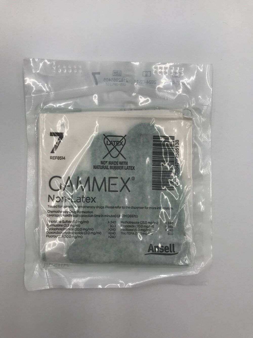 ANSELL 8514 Gammex Neoprene Surgical Gloves PowderFree, NonLatex, 7