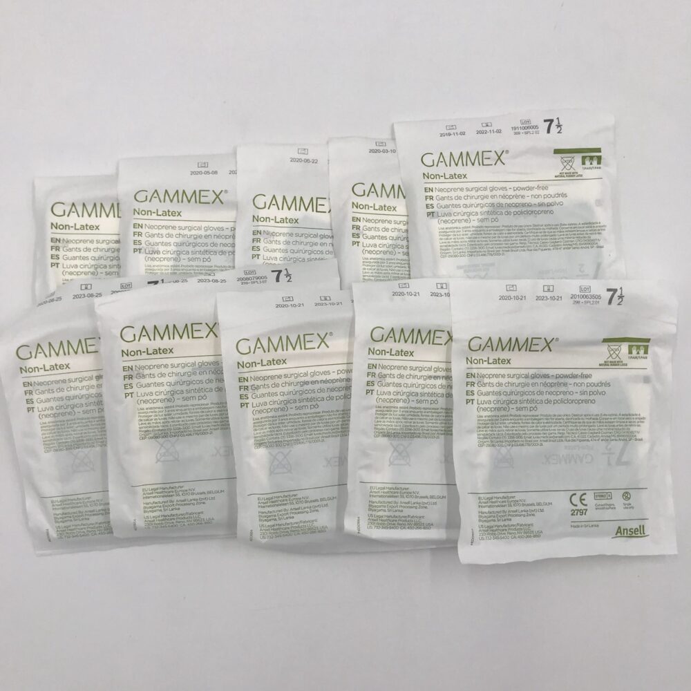 ANSELL 8515 Gammex Neoprene Surgical Gloves PowderFree, NonLatex, 7