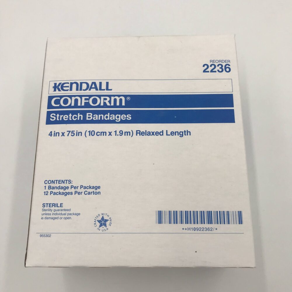 Kendall 2236 Conform Stretch bandages 4in x 75in (12/Box) - GB TECH USA