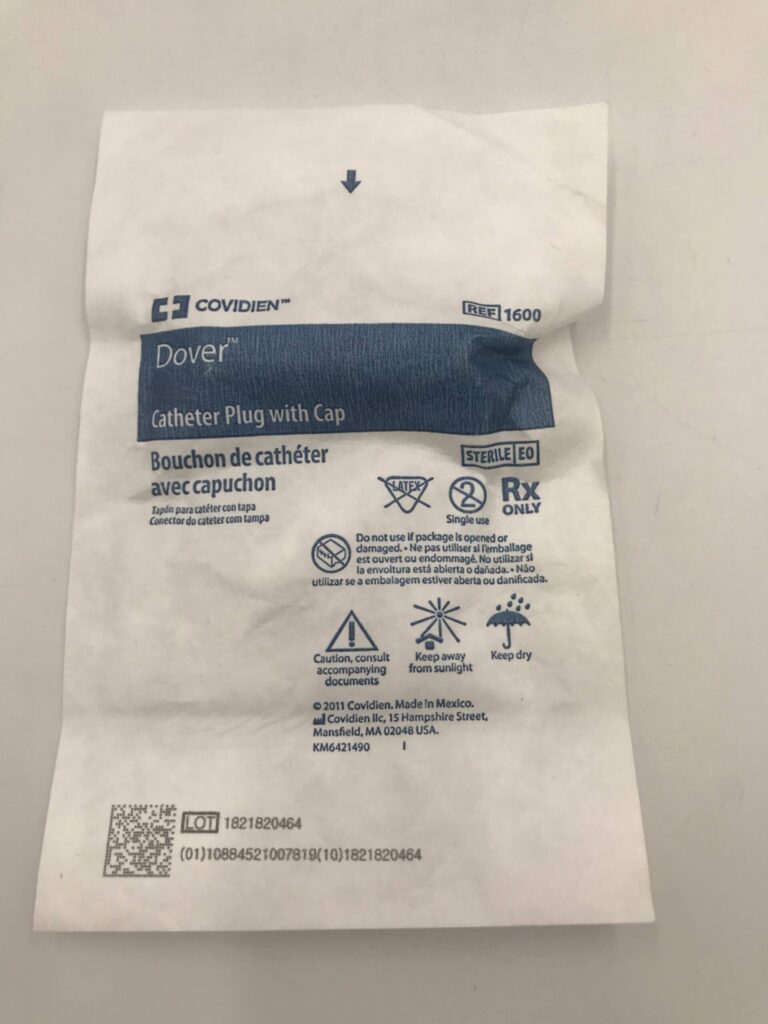 COVIDIEN 1600 Dover Catheter Plug with Cap GB TECH USA