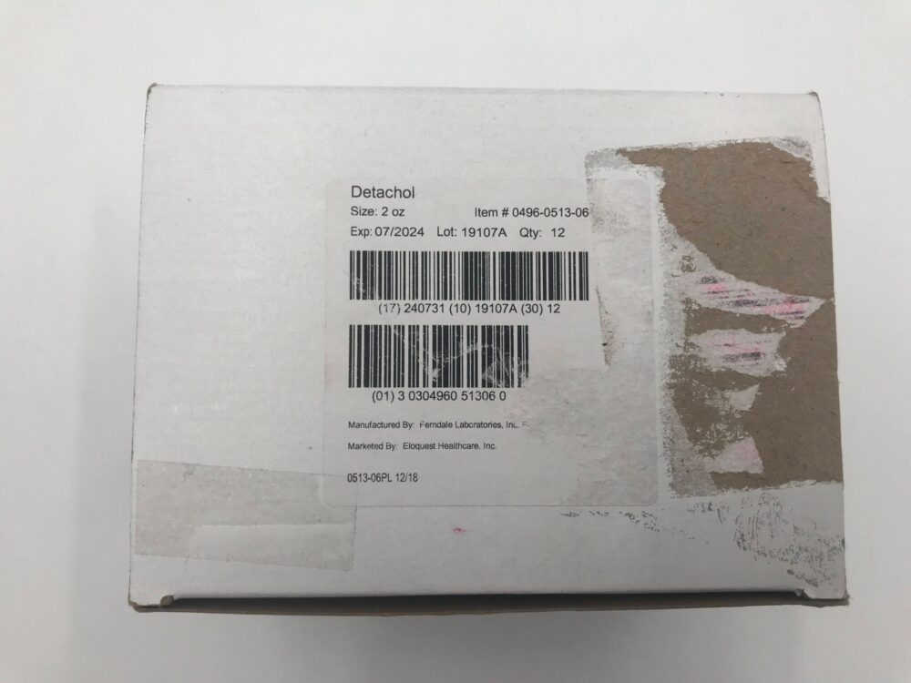 FERNDALE LABORATORIES 0496051306 DETACHOL Adhesive Remover 2oz (12