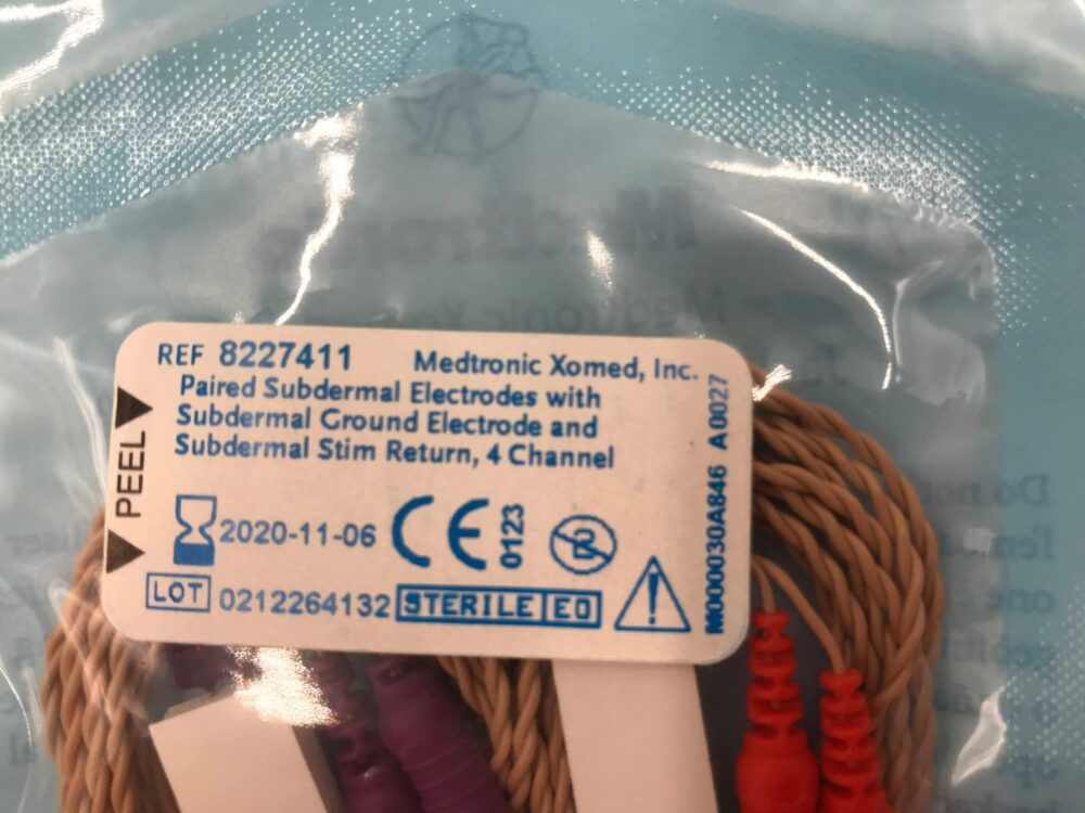 Medtronic 8227411 Paired Subdermal Electrodes / Subdermal Ground