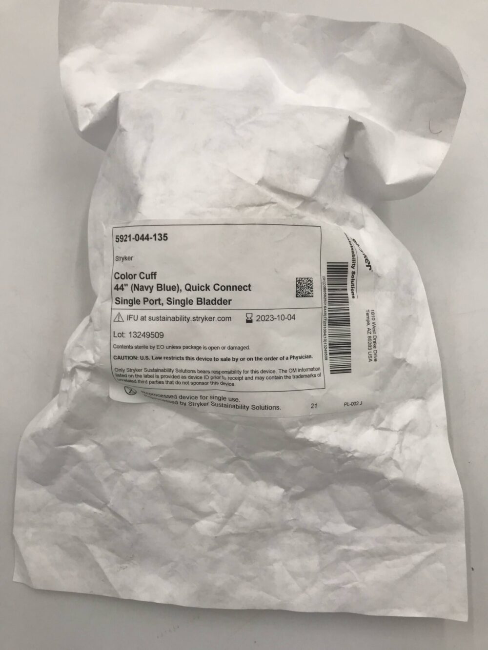 STRYKER 5921044135 Color Cuff Disp Tourniquet Cuff 44in x 4in