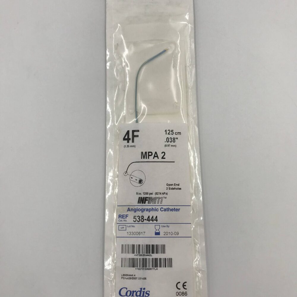 CORDIS 451435H0 Tempo4 Angiographic Catheter H1 4F 100cm (X) GB TECH USA