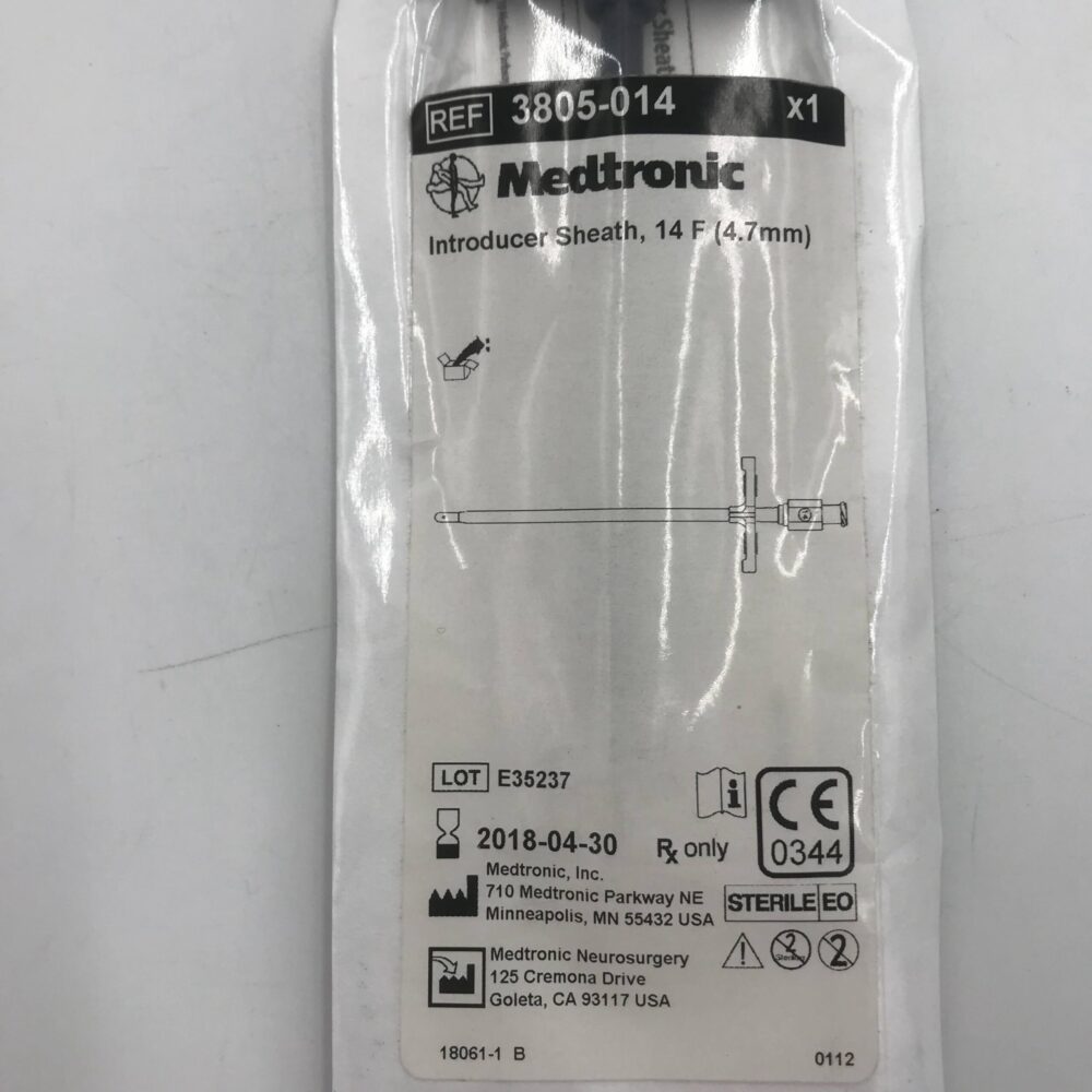 Medtronic 3805014 Introducer Sheath, 14F (4.7mm) (X) GB TECH USA