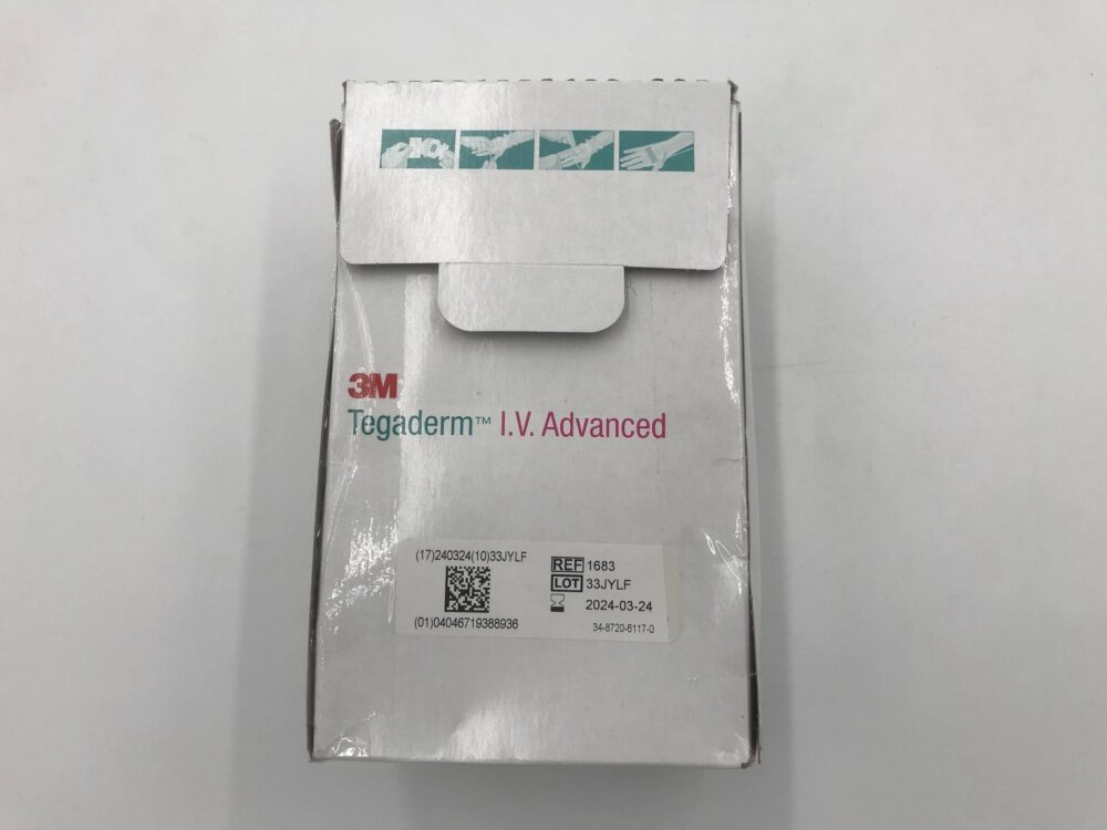 3M 1683 Tegaderm I.V. Advanced Securement Dressing 2 1/2″ x 2 3/4″(99