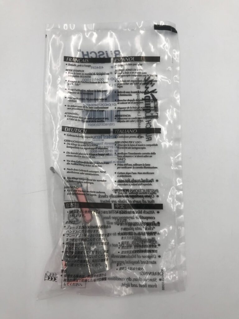 TELEFLEX 4840R Rusch EqupLite Disposable Laryngoscope Blade, MAC0 GB