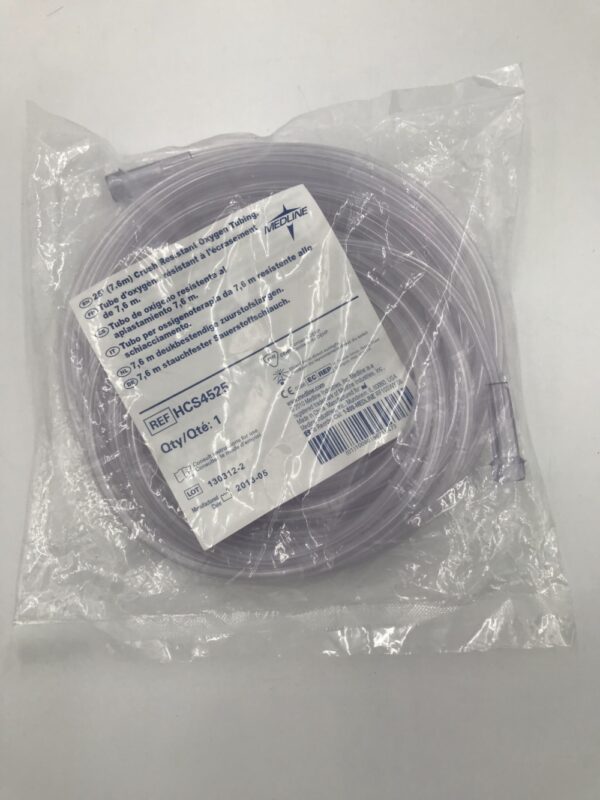 Medline HCS4525 25′ (7.6m) Crush Resistant Oxygen Tubing GB TECH USA