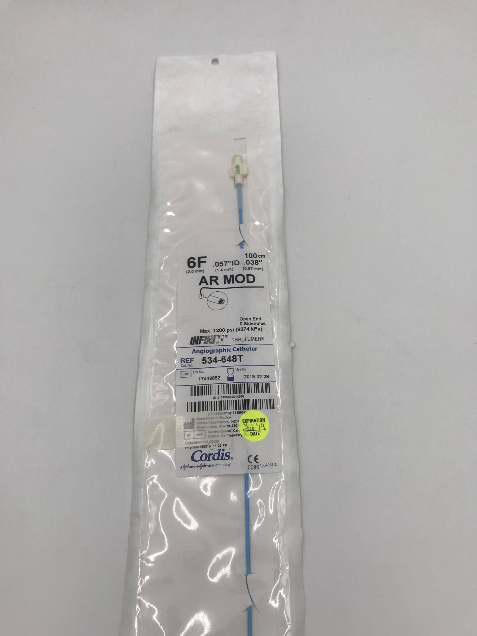 Angiographic Catheter AR MOD 6F GB TECH USA