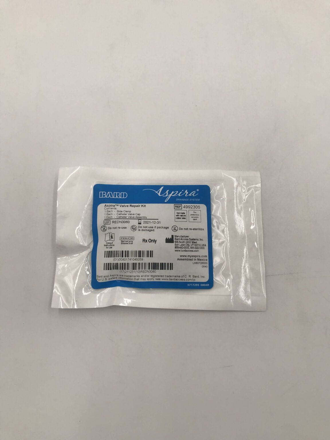 Bard 4992306 Aspira Valve Repair Kit (X) GB TECH USA