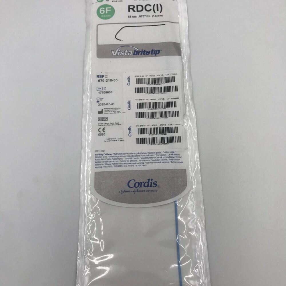 CORDIS 67213000 Adroit Guiding Catheter 3DRC 6F (X) GB TECH USA
