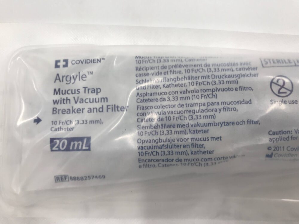Covidien 8888257469 Argyle Mucus Trap with Vacuum Breaker and Filter