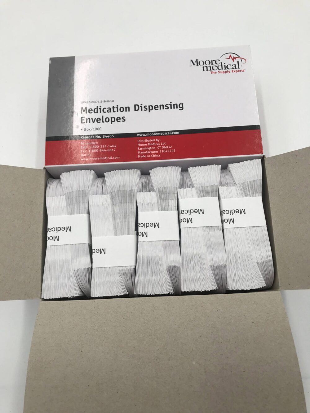 MOORE MEDICAL 84465 Medication Dispensing Envelopes (1000/Box) GB