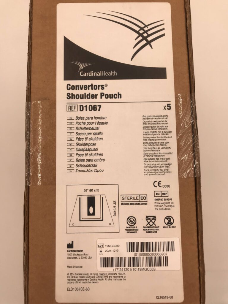 CARDINAL HEALTH D1067 Convertors Shoulder Pouch 36in x 29in (5/Case
