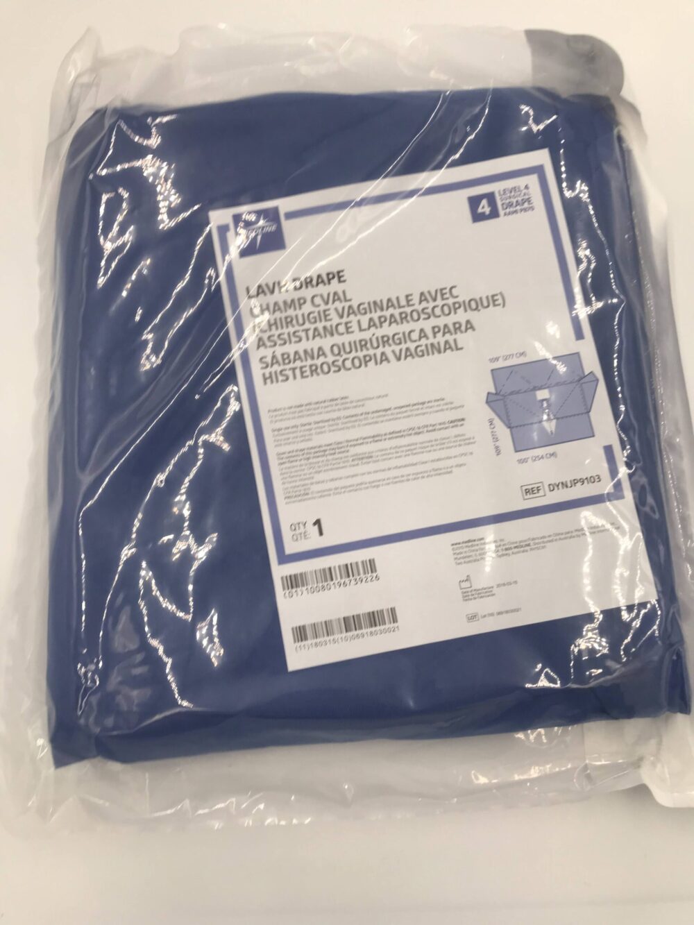 MEDLINE DYNJP9103 LAVH Drape, Level 4, 109″X109″X100″(8/Case) GB TECH USA