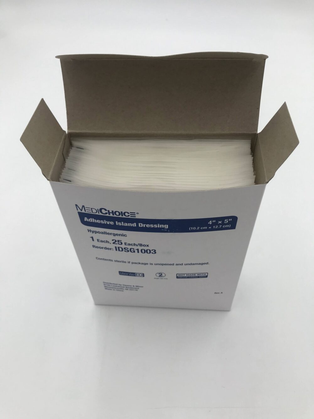 MediChoice IDSG1003 Adhesive Island Dressing 4x5in (25/Box)(X)