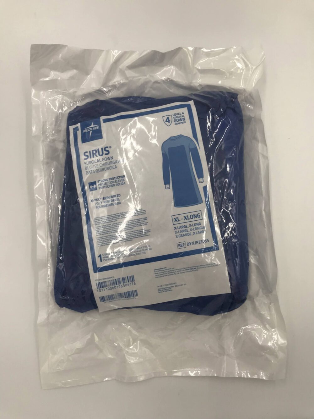 MEDLINE DYNJP2205S Sirus Surgical Gown Level 4, XLXLong GB TECH USA
