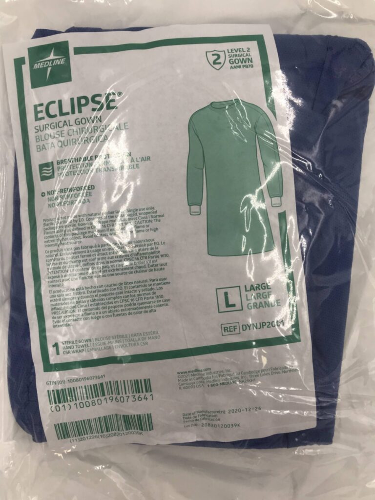 MEDLINE DYNJP2001 Eclipse Surgical Gown Level 2, Large GB TECH USA