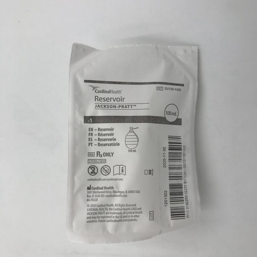 CARDINAL HEALTH SU1301305 JacksonPratt Reservoir 100ml (10/Box) GB