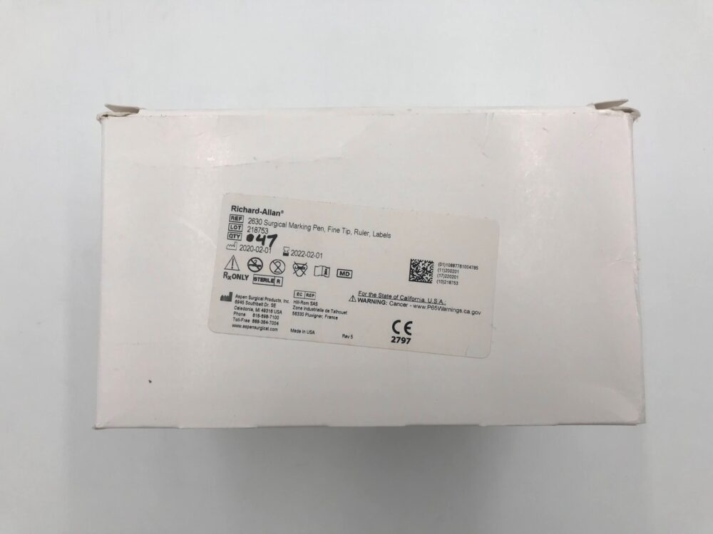 ASPEN SURGICAL 2630 RichardAllan Surgical Marking Pen, fine Tip, Ruler