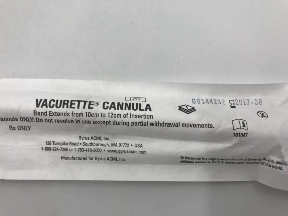 Gyrus 21593A Vacurette Cannula 14mm Curved Rigid (X) GB TECH USA