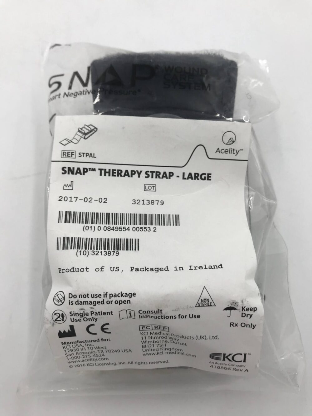 KCI STPAL Snap Therapy Strap Large GB TECH USA
