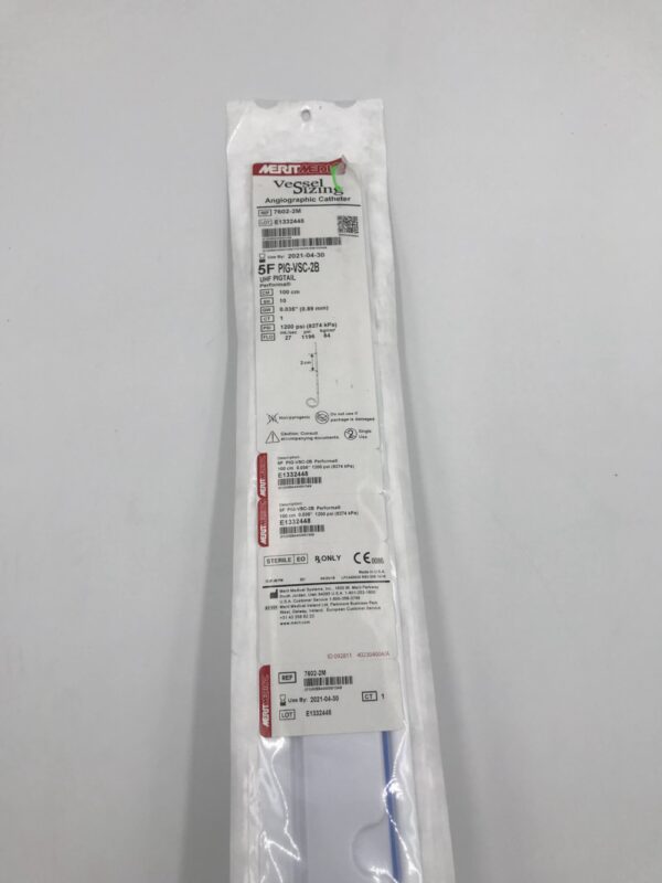 Merit Medical 76022M Vessel Sizing Angiographic Catheter PIGVSC2B 5F