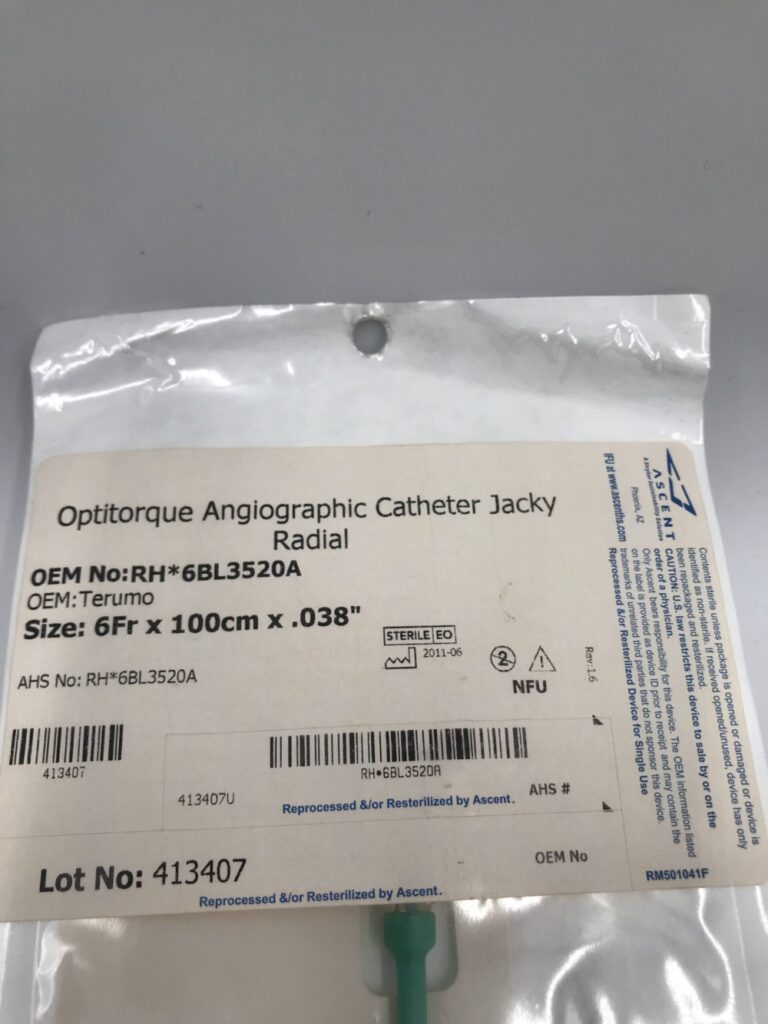 Terumo RH*6BL3520A Jacky Radial Optitorque Angiographic Catheter 6Fr
