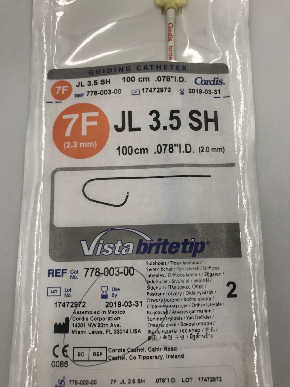 Vista Brite Tip Guiding Catheter GB TECH USA