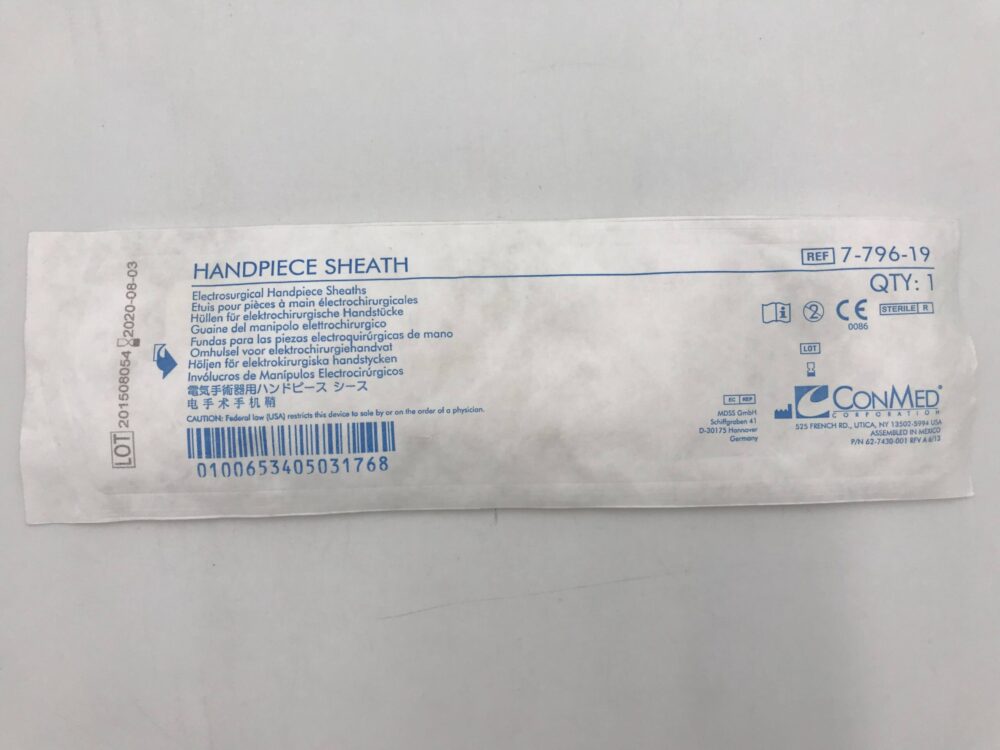 ConMed 779619 Electrosurgical Handpiece Sheath (X) GB TECH USA