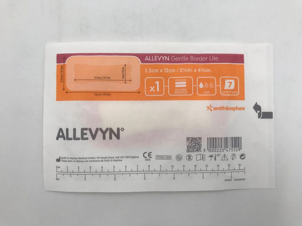 SMITH & NEPHEW 66800836 Allevyn Gentle Border Lite Bandage 5.5 x 12cm