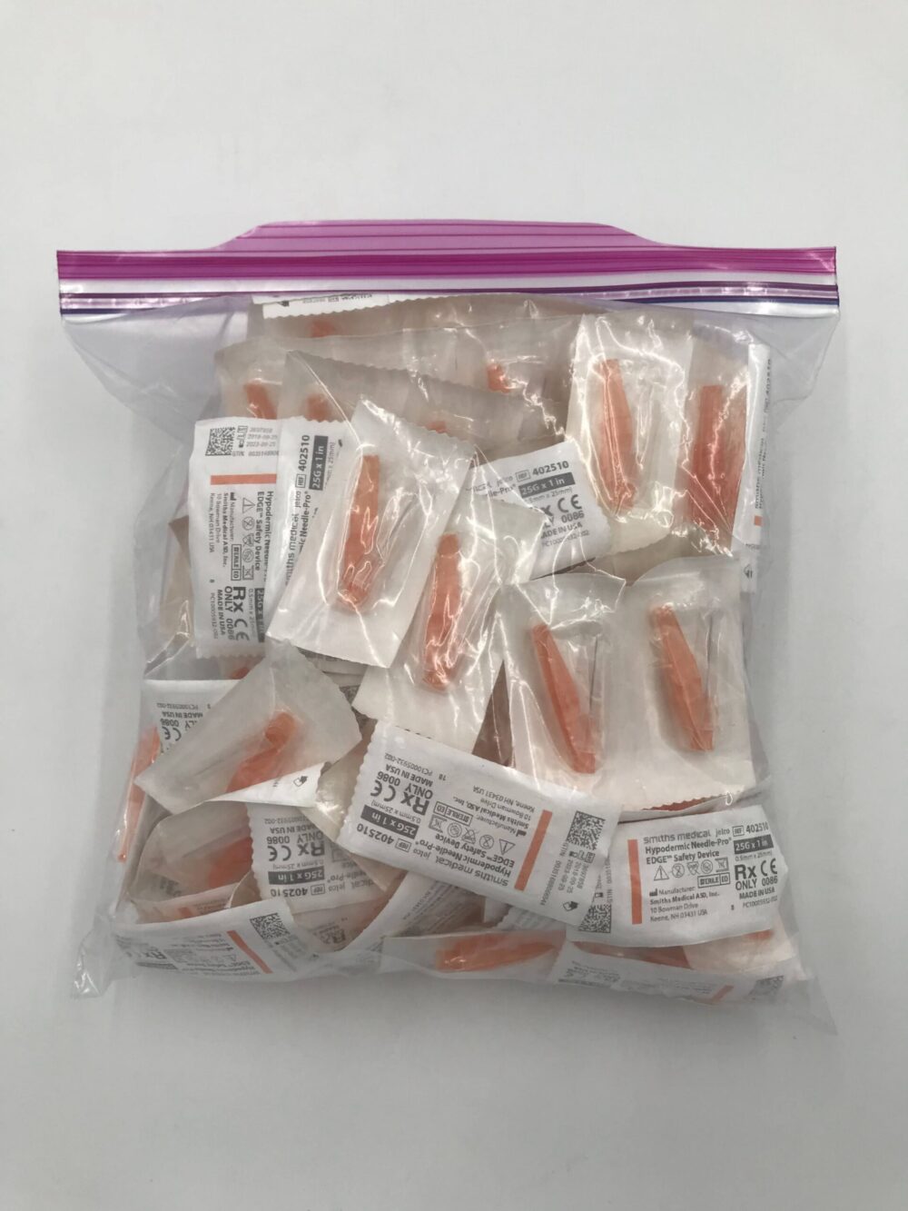 Hypodermic NeedlePro EDGE Safety Device 25G x 1in (100/Bag) GB TECH USA