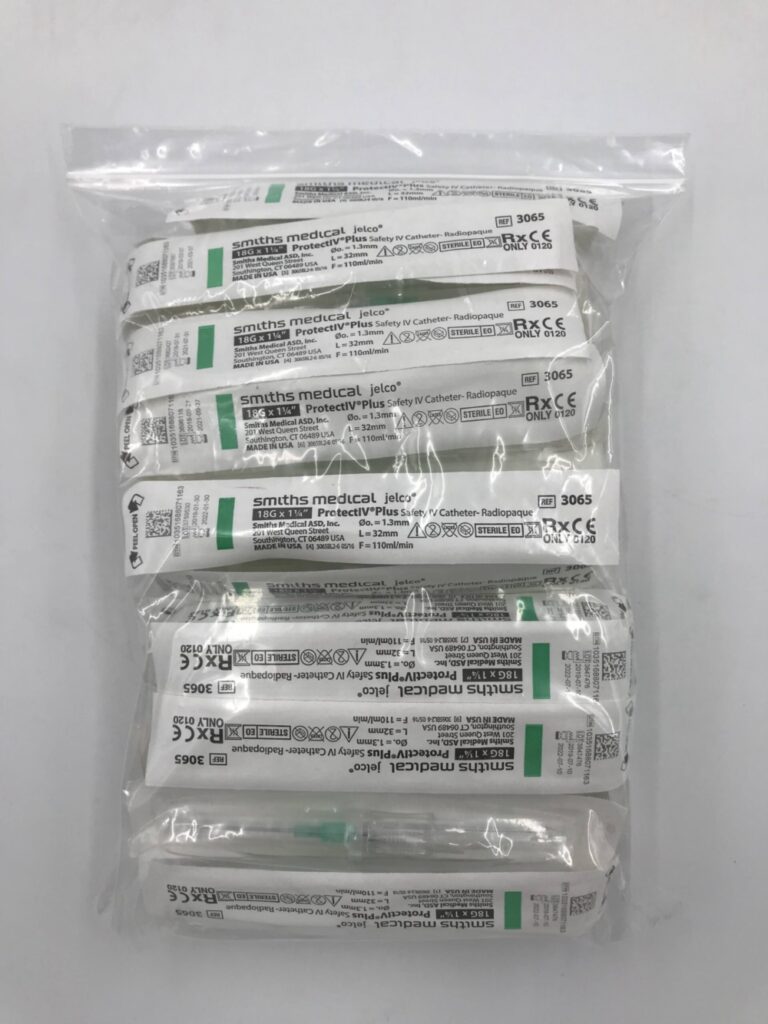 SMITHS MEDICAL 3065 Jelco Protect Safety IV CatheterRadiopaque 18G x 1