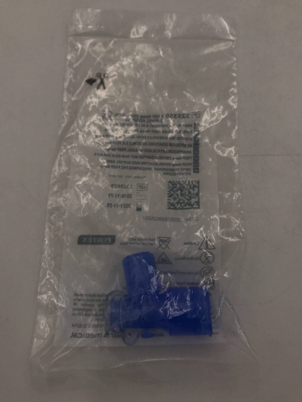 Smiths Medical 525350 Protex PEEPKeep DualAxis Swivel Adapter (X