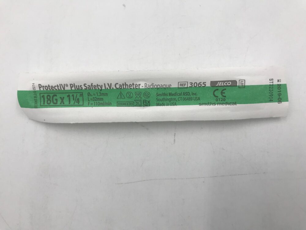 Smiths Medical 3065 Jelco ProtectIV Plus Safety I.V. Catheter