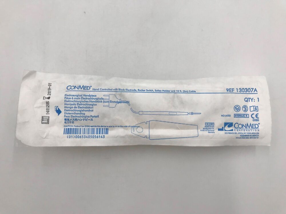 CONMED 130307A Electrosurgical Handpiece Hand Controlled w/Blade