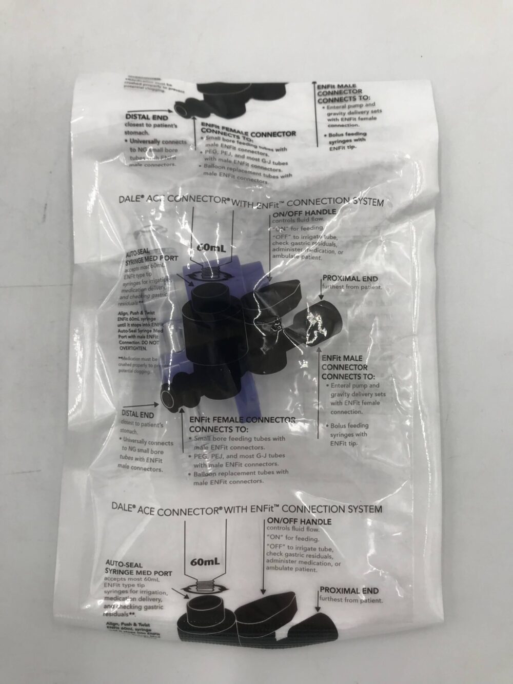 Dale Medical 485 Dale Ace Connector with ENFit Connection System (X