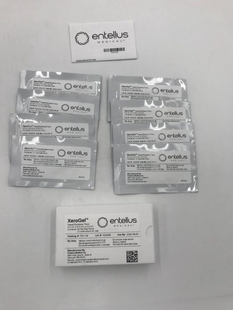 Entellus Entellus Medical XG-108 XeroGel Nasal/Epistaxis Pack 4.0cm x 2.4cm x 0 ...