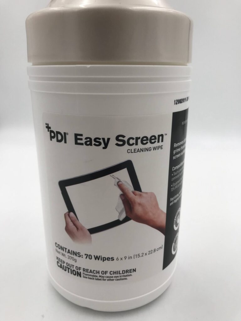 PDI P03672 Easy Screen Cleaning Wipe (Container of 70 Wipes) (X) GB