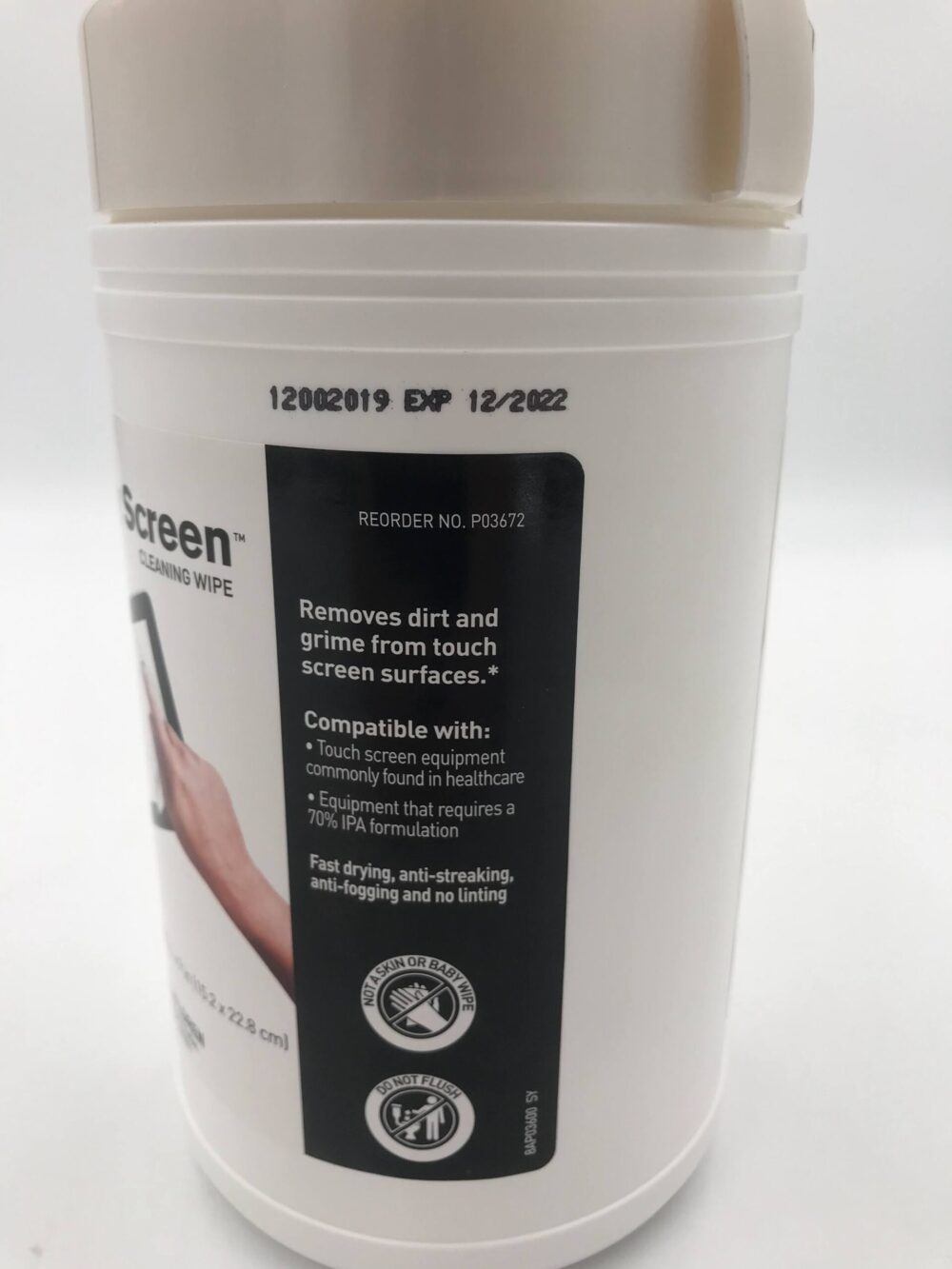 PDI P03672 Easy Screen Cleaning Wipe (Container of 70 Wipes) (X) GB