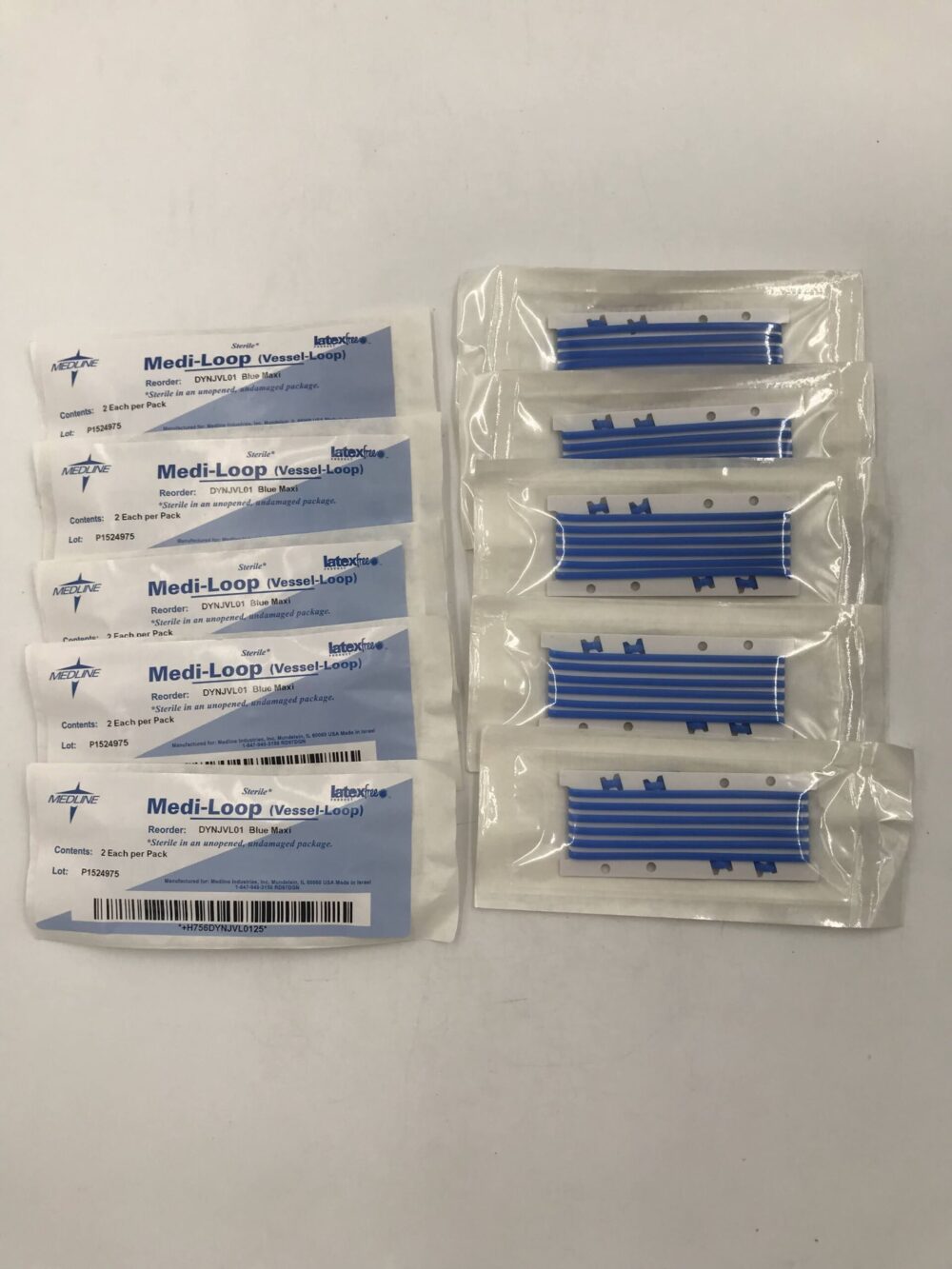 Medline DYNJVL01 MediLoop (Vessel Loop) Blue Maxi (10/Package) GB TECH USA